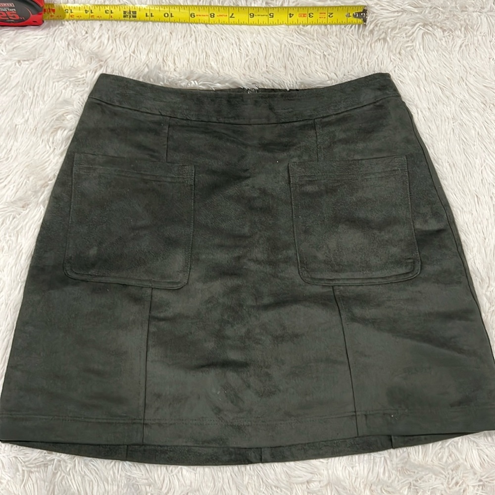 Old Navy Faux Suede Skirt - Size 6 - Royal Pine